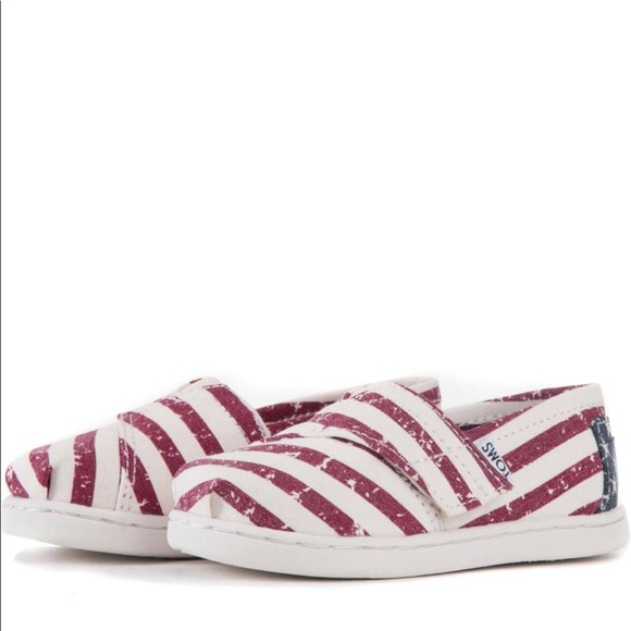 Toms Other - Tiny Toms | American Flag Flats | Size 6 | NWT